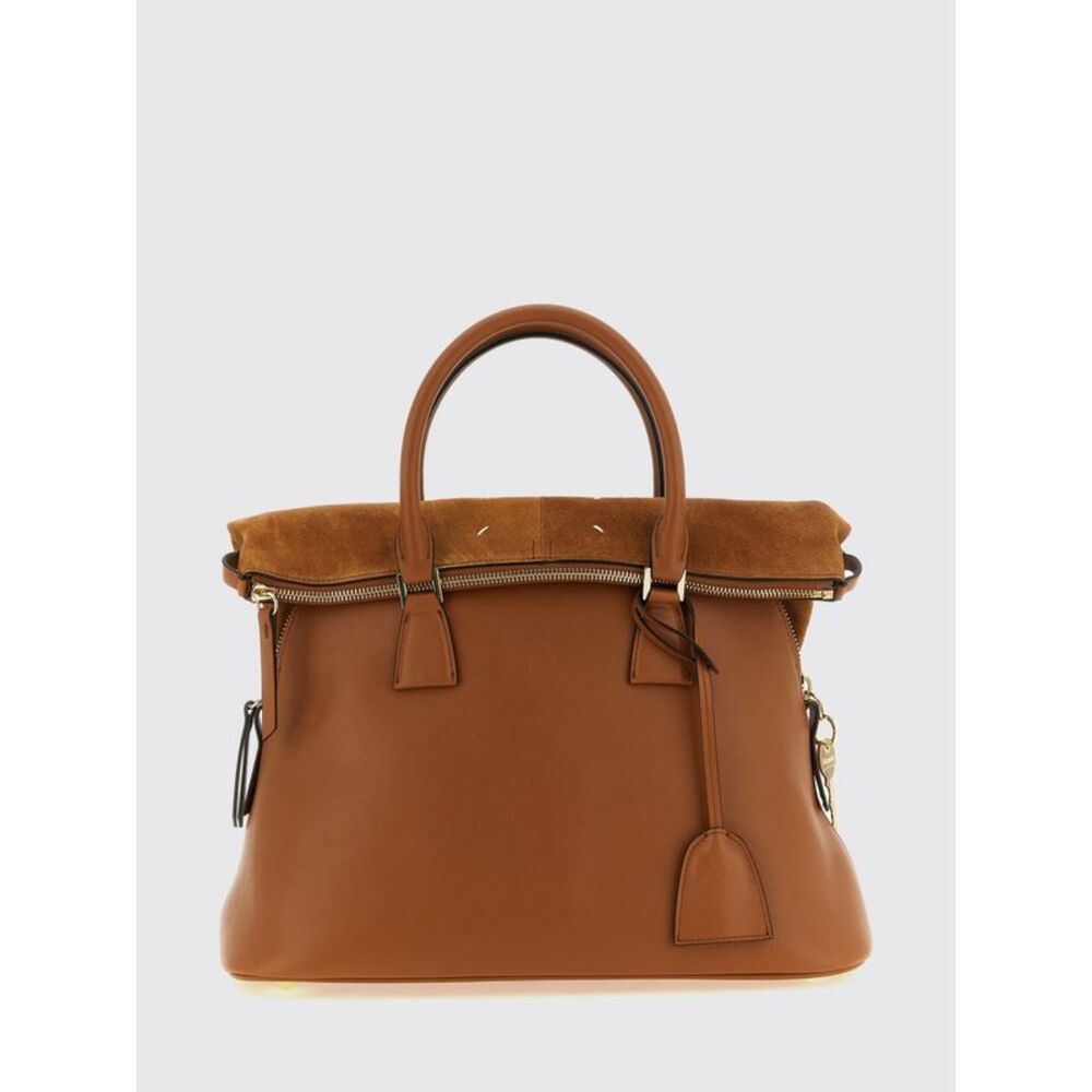 Maison Margiela Women Medium 5Ac Calfskin And Suede Handbag Maison Margiela